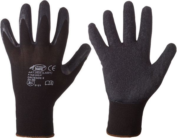 Feinstrickhandschuhe Black Grip