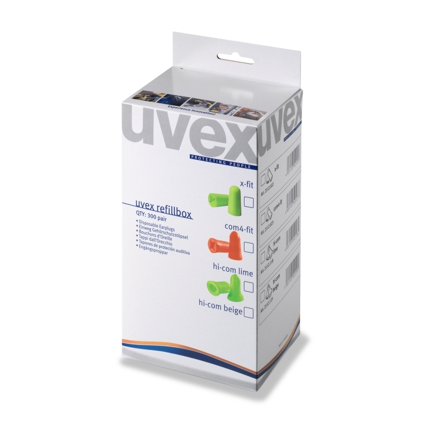 Uvex Gehörschutzstöpsel com4-fit, 300 Paar Nachf.