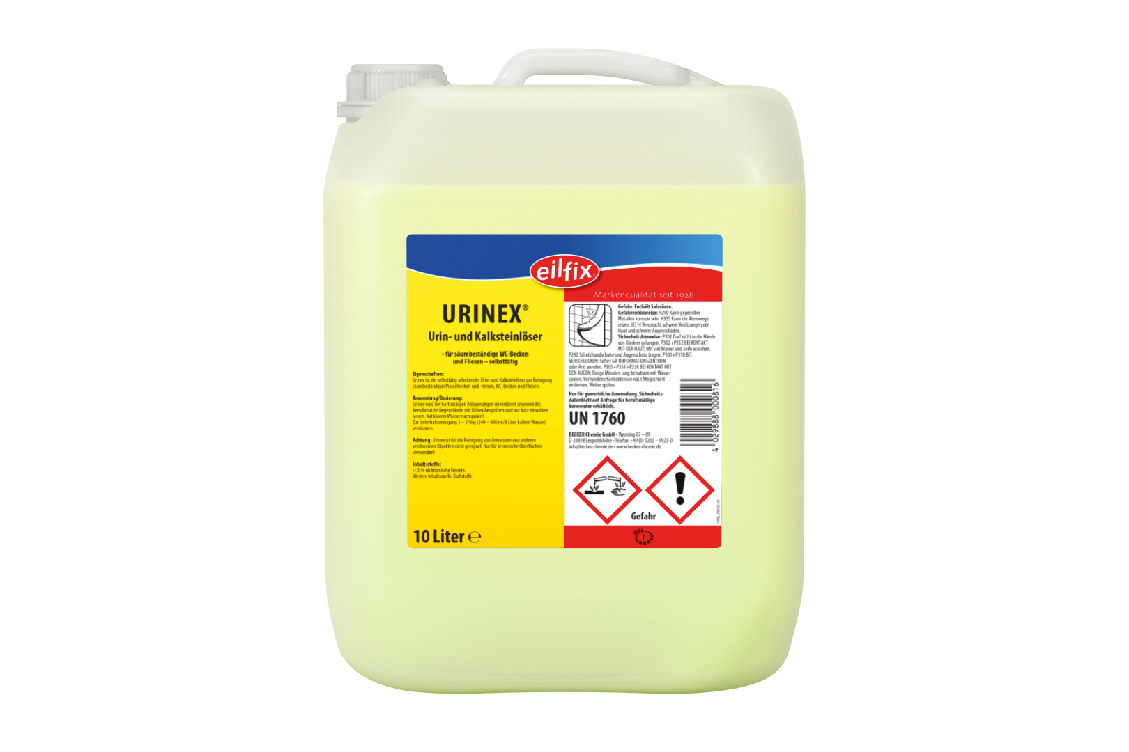 Eilfix Urinex WC Reiniger, 10 l Kanister