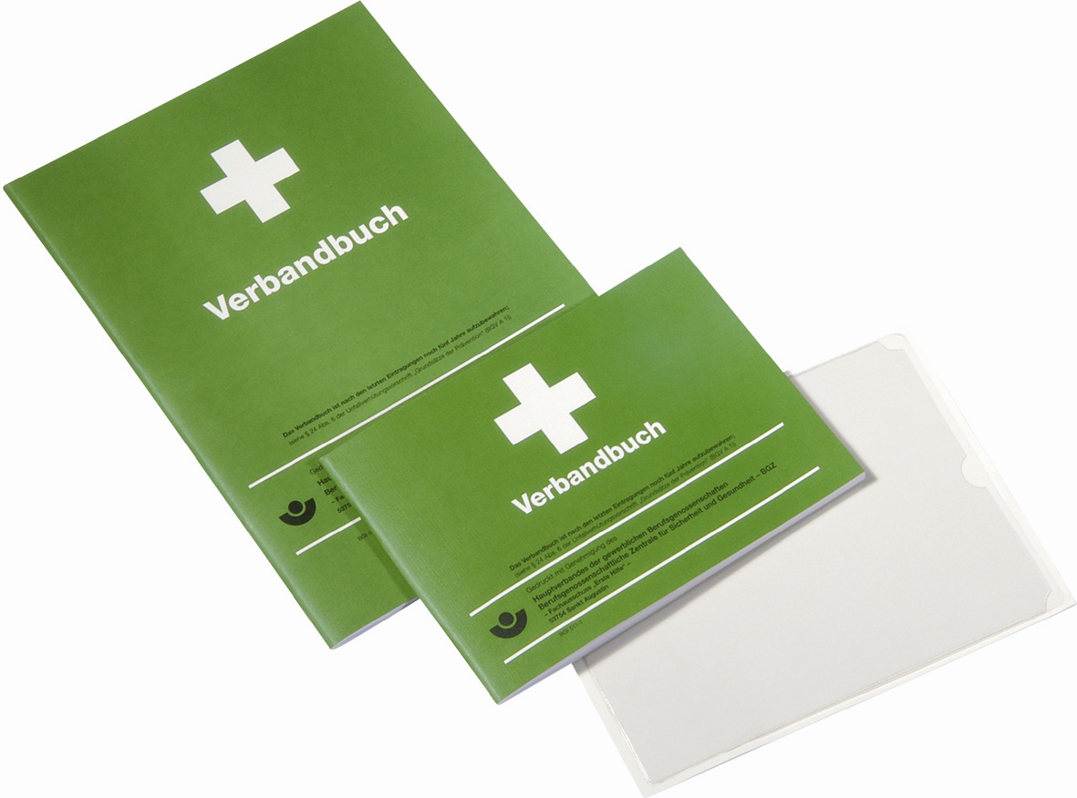 Verbandbuch gemäß BGR A1, DIN A5