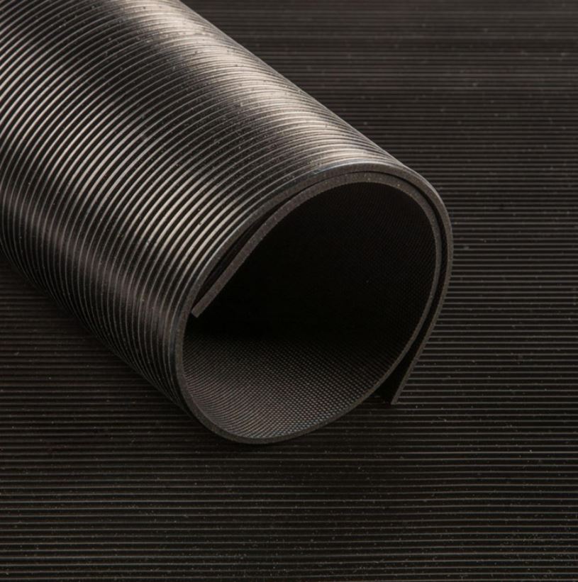Feinriefenmatte schwarz
