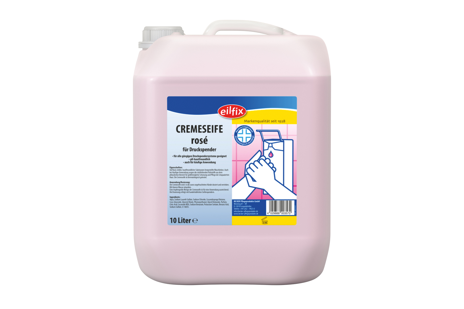 Seifencreme rosé, 10 l Kanister