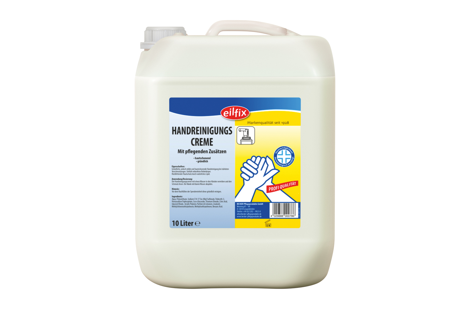 Eilfix Handreinigungscreme, 10 Liter